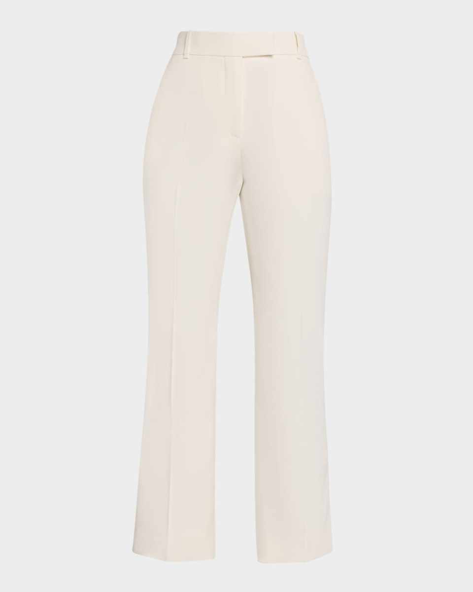 Mid-Rise Kickflare Ankle Trousers